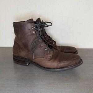 Thursday Boots Captain Brown Tobacco Rugged Resilient Leather Womens 8.5 Cap Toe